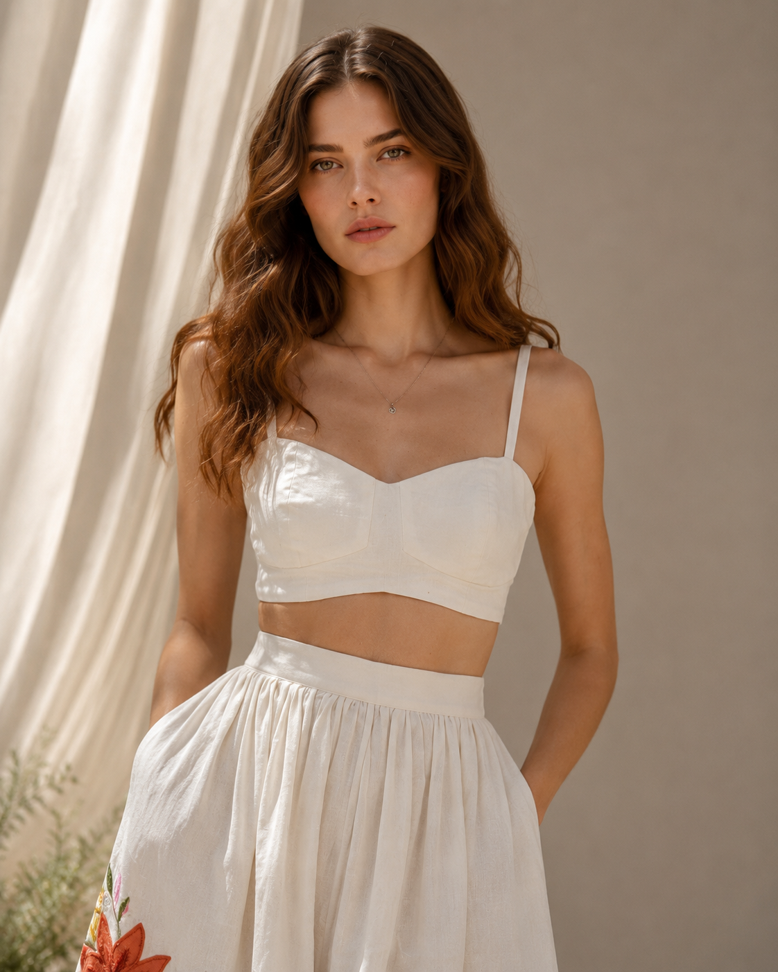 Ivory Bloom Co-ord Set
