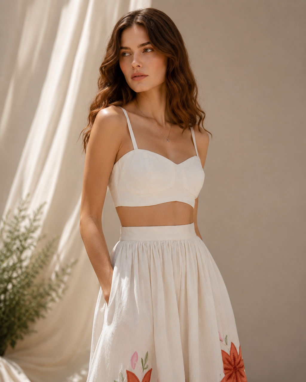 Ivory Bloom Co-ord Set