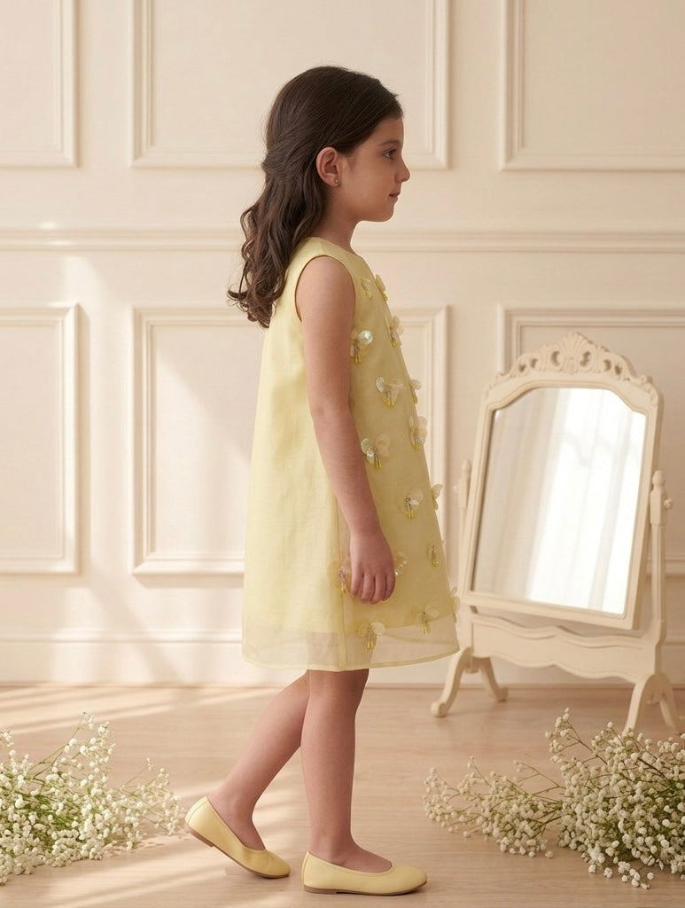 Lemon Citron Sequin Dress