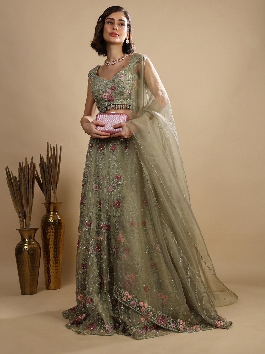 Dewdrop Floral Lehenga