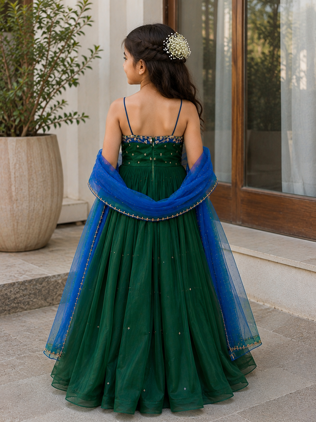 Emerald Enchanted Bloom Gown