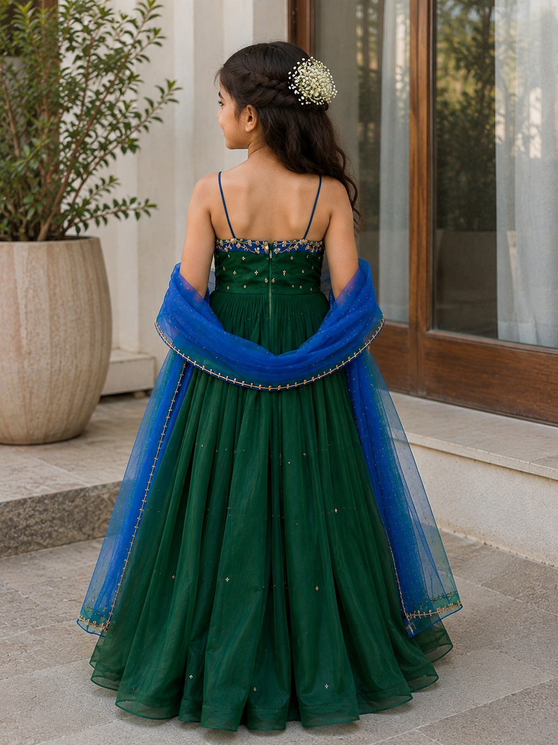 Emerald Enchanted Bloom Gown