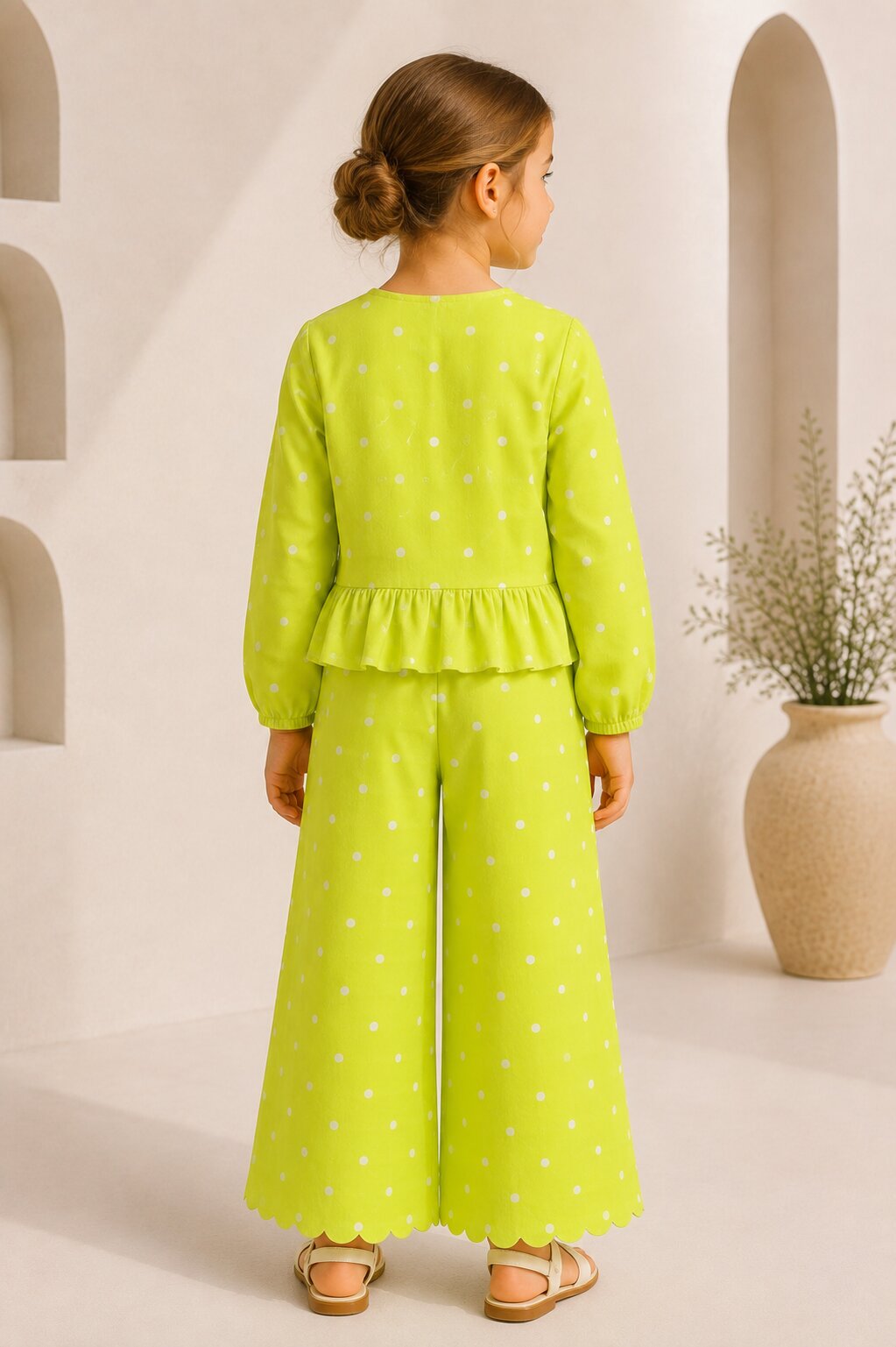 Lime Sorbet Tie-Front Co-ord Set
